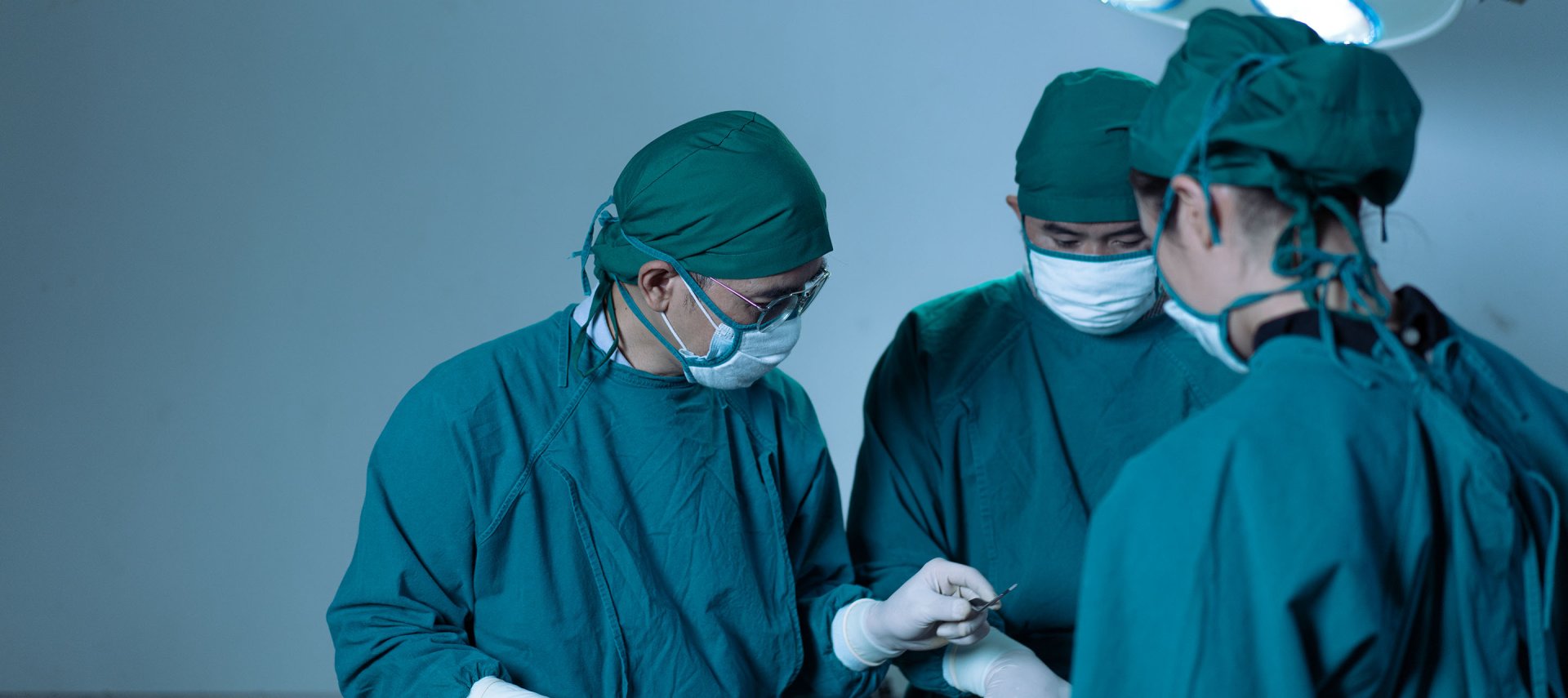 medical team perform surgical operation