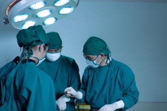 medical team perform surgical operation