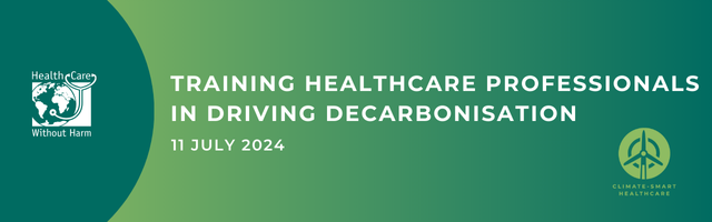 Banner advertising training for healthcare professionals in driving decarbonisation