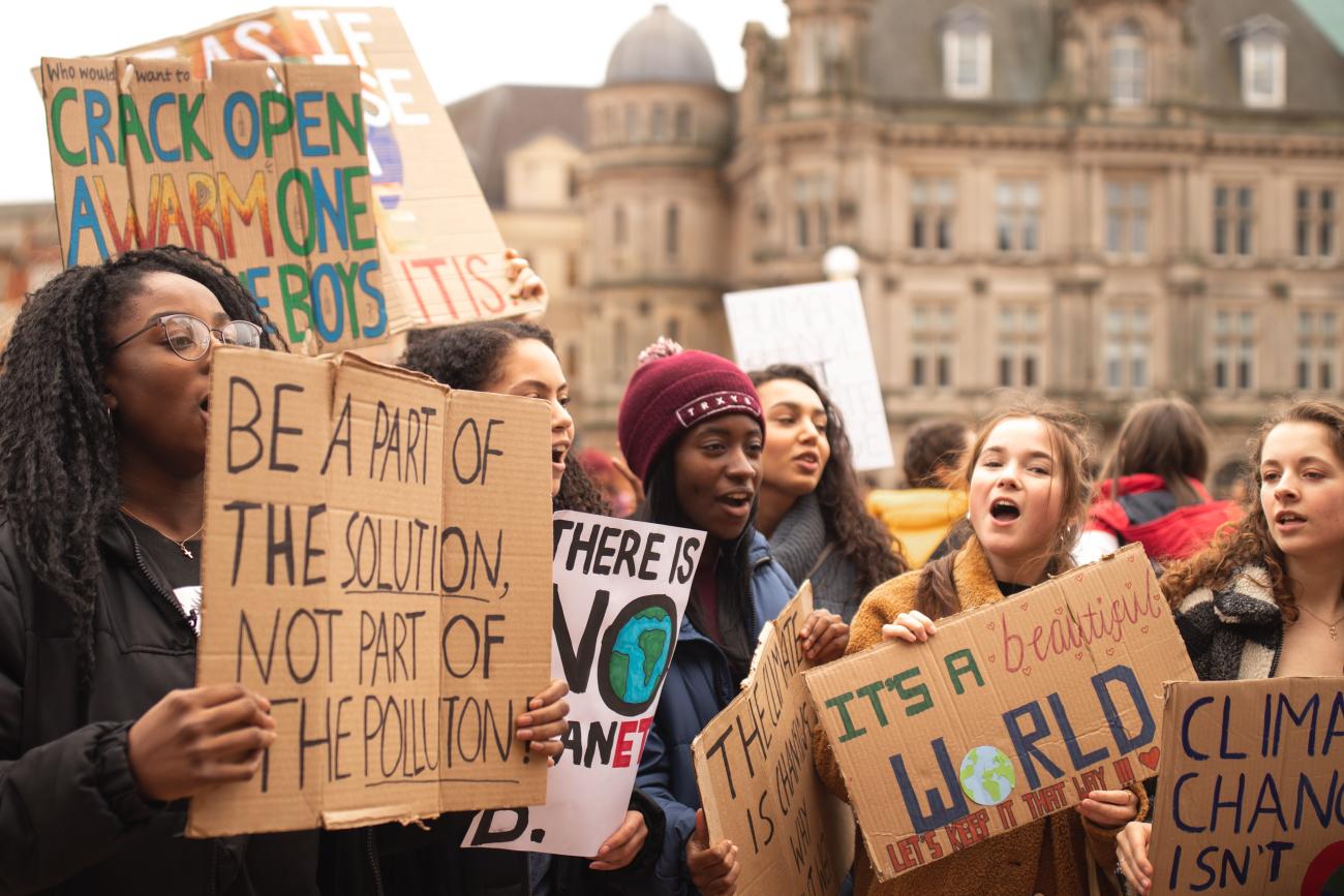 Image of a climate protest 